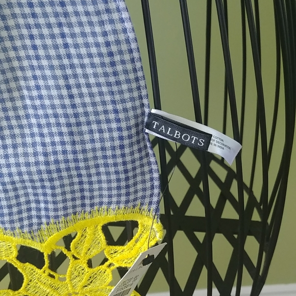 NWT TALBOTS scarf, 100% cotton - Picture 4 of 6